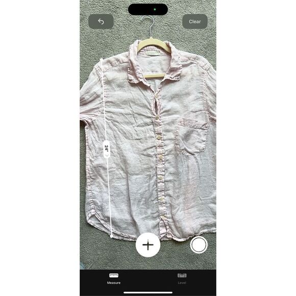 CP Shades Linen Marella Button Down Tunic Pastel Pink, Small, $235 C31 - Picture 6 of 8